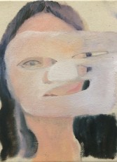 Face mask, oil on canvas, 12x9 inches, 2016
