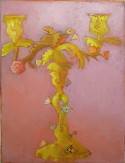 Rococo candelabra, oil on canvas, 18 x 24, 2012